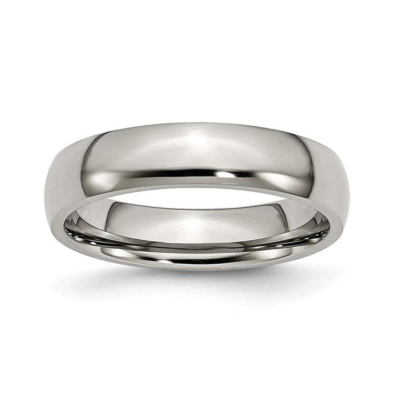 Titanium 5mm Polished Band