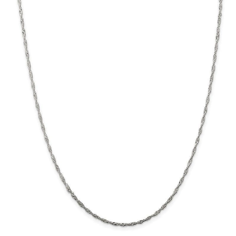 Sterling Silver 1.75mm Singapore Chain