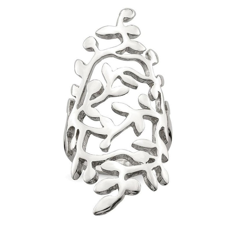Sterling Silver Spring Tree Full Finger Ring