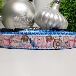 Dog Collar, Christmas Dog Collar, 5/8&quot; Dog Collar, 3/4&quot; Dog Collar, Holiday Dog Collar, Small Dog Collar, Medium Dog Collar