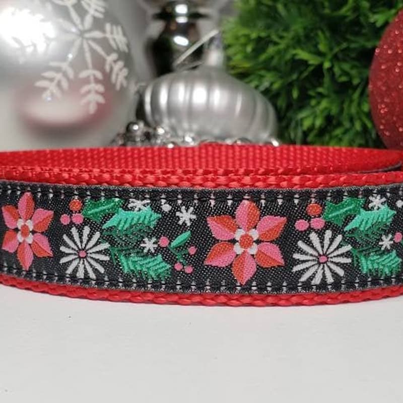 Dog Christmas Collar Leash Set