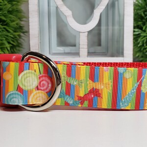 Hundehalsband, Candy Hundehalsband, 2,5 cm Hundehalsband, Metallschnalle Hundehalsband, Sweet Treat Hundehalsband, Martingale Halsband, Große Hundehalsband