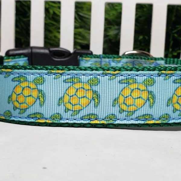 Turtle Dog Collar Etsy