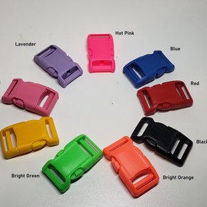 Colored Buckles, Colored Quick Release Buckles, UPGRADE BUCKLES, 1" Plastic Buckles, Quick Release Buckle UPGRADE