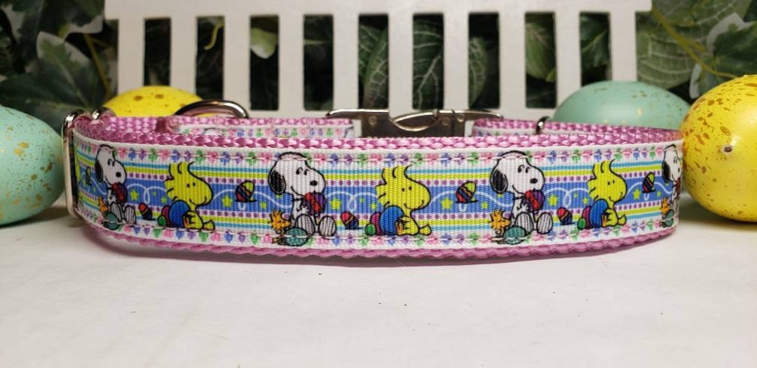 Dog Collar, 1 Easter Dog Collar, Snoopy Easter Dog Collar, Snoopy