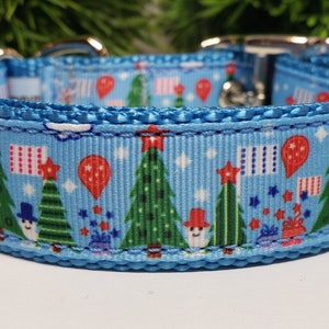 Dog Collar, 1&quot; Dog Collar, Holiday Dog Collar, Christmas Dog Collar, Holiday Collar, Winter Dog Collar, Custom Dog Collar, Big Dog Collar