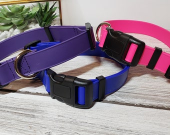Dog Collar, BioThane® Dog Collar, Water Resistant Dog Collar, Adjustable Dog Collar, 1" BioThane® Dog Collar, Adjustable BioThane Collar