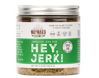 Hey Jerk! (8 oz Volume) - Authentic Jamaican Jerk Seasoning for Chicken, Fish, and Pork