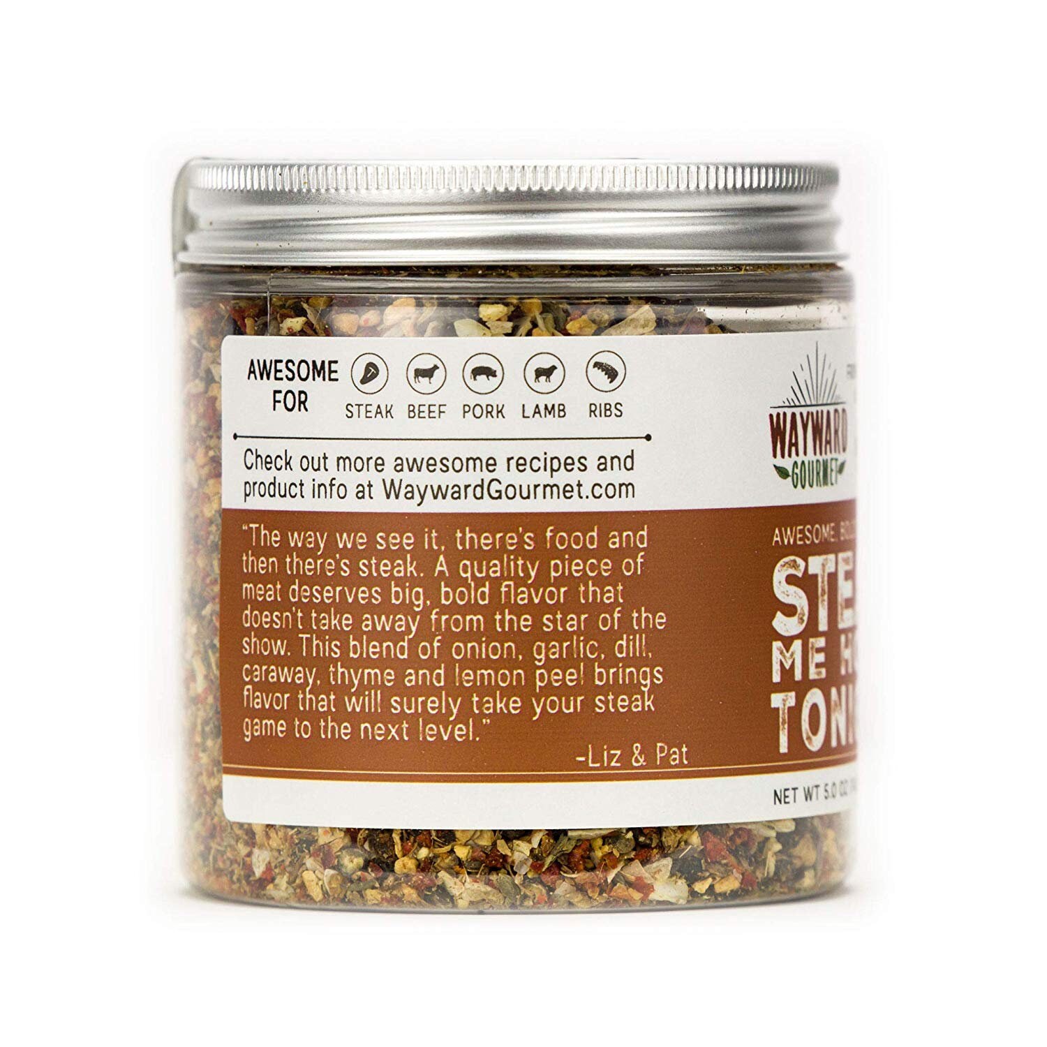 Steak Me Home Tonight 8 Oz Volume Bold Gourmet Steak Rub and Seasoning