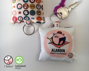 ALARDIN keychain, tettini®| Custom illustrated cotton keychain