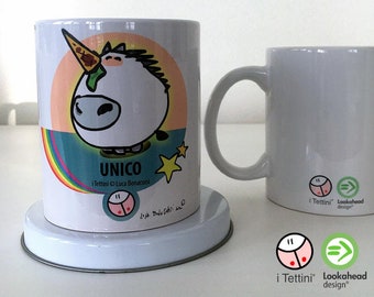 Tazza Mug in Ceramica UNICO L'UNICORNO, i Tettini®.