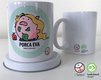 Tazza Mug in Ceramica PORCA EVA, i Tettini®