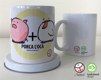 Tazza Mug in Ceramica PORCA L'OCA, i Tettini®