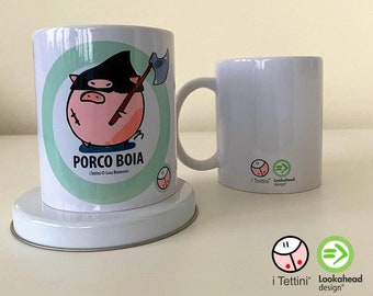 Tazza Mug ceramica PORCO BOIA, i Tettini®.