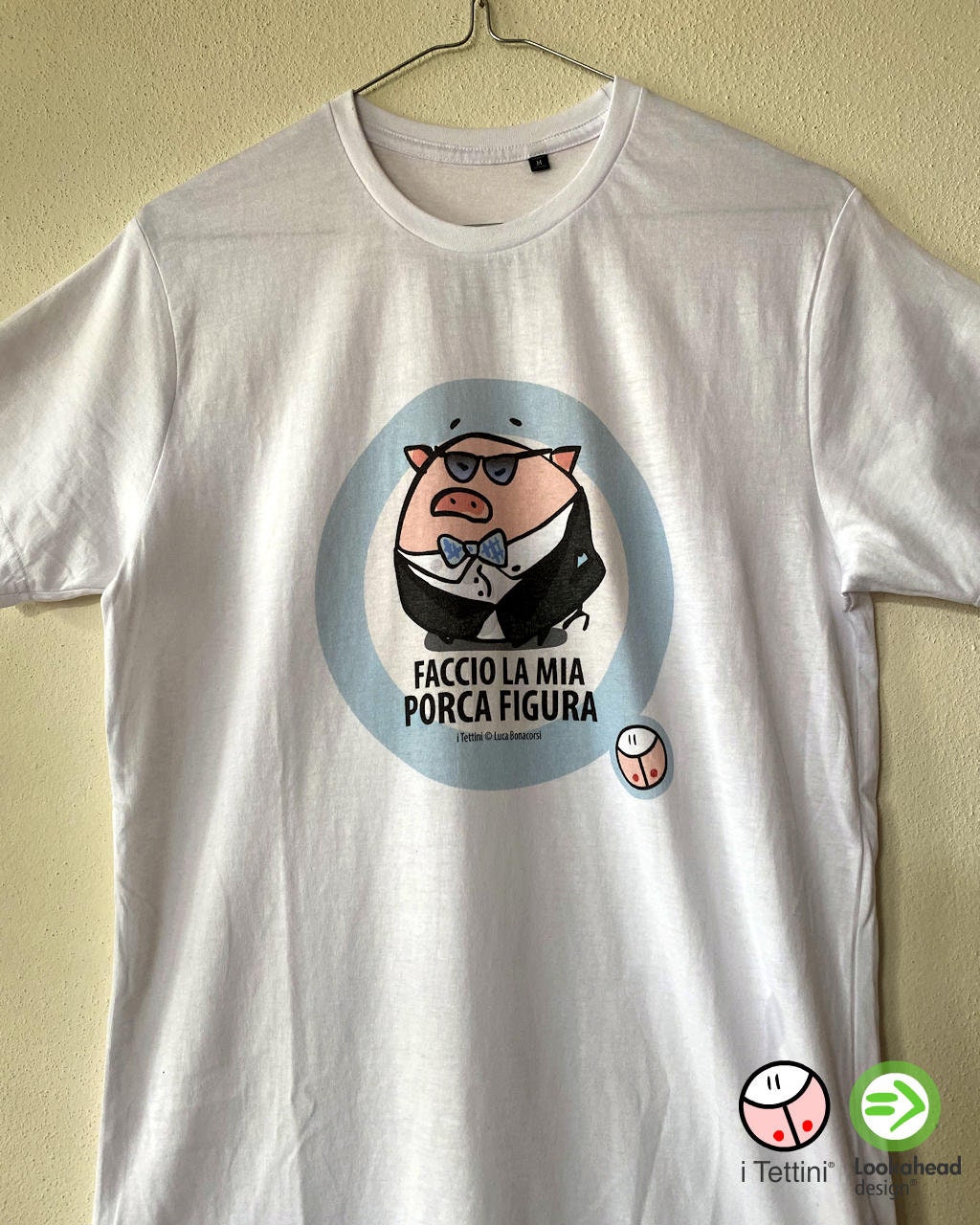 T-shirt Uomo, Faccio la mia PORCA FIGURA, i Tettini® Colore Bianco Cotone  Organico 100% Maglietta Manica Corta Uomo - Etsy Italia