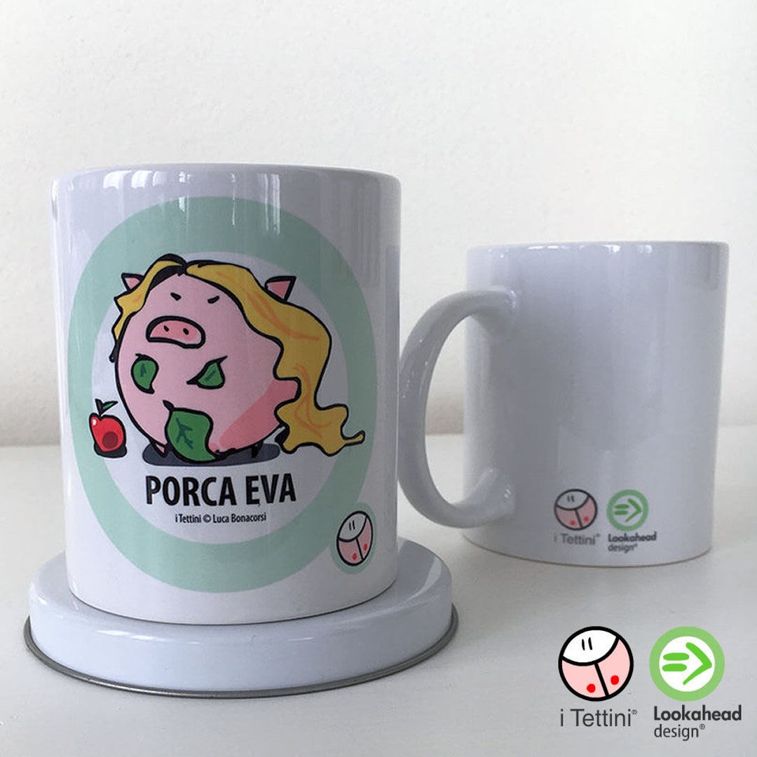 Tazza Mug in Ceramica PORCA EVA, i Tettini® - Etsy Italia