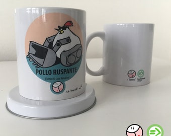 Tazza Mug Ceramica POLLO RUSPANTE, i Tettini®.