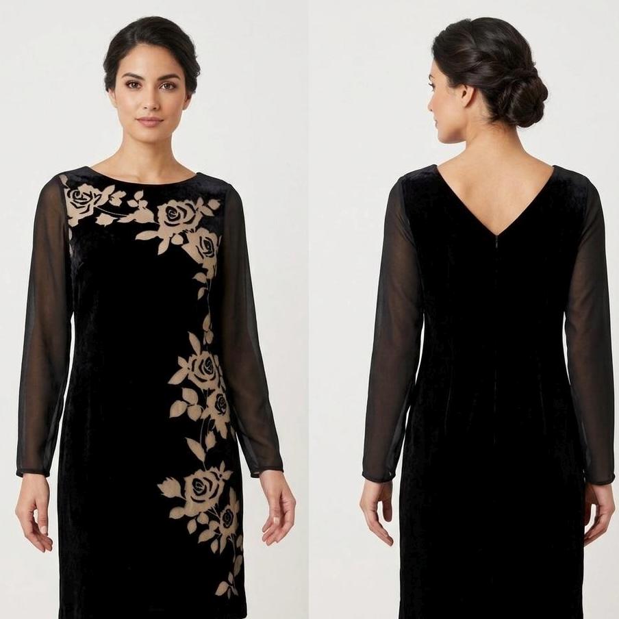 chinese dress ladies JACQUES VERT OYSTER BEIGE FLORAL PATTERNED MIDI DRESS & CROCHET BOLERO –  Whispers Dress Agency