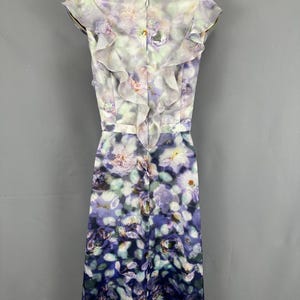 Stunning Adrianna Papell multi print wedding races formal summer knee length dress uk size 16 image 2