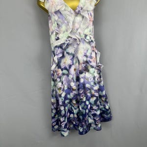 Stunning Adrianna Papell multi print wedding races formal summer knee length dress uk size 16 image 3