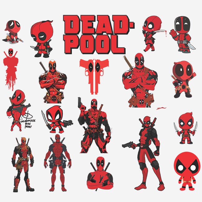 Download Deadpool svg Deadpool clipart silhouette Deadpool | Etsy
