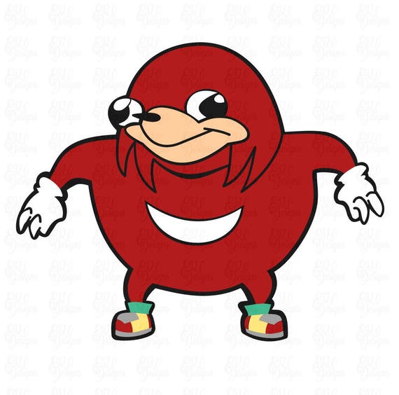 Uganda Knuckles SVG DXF Digital File