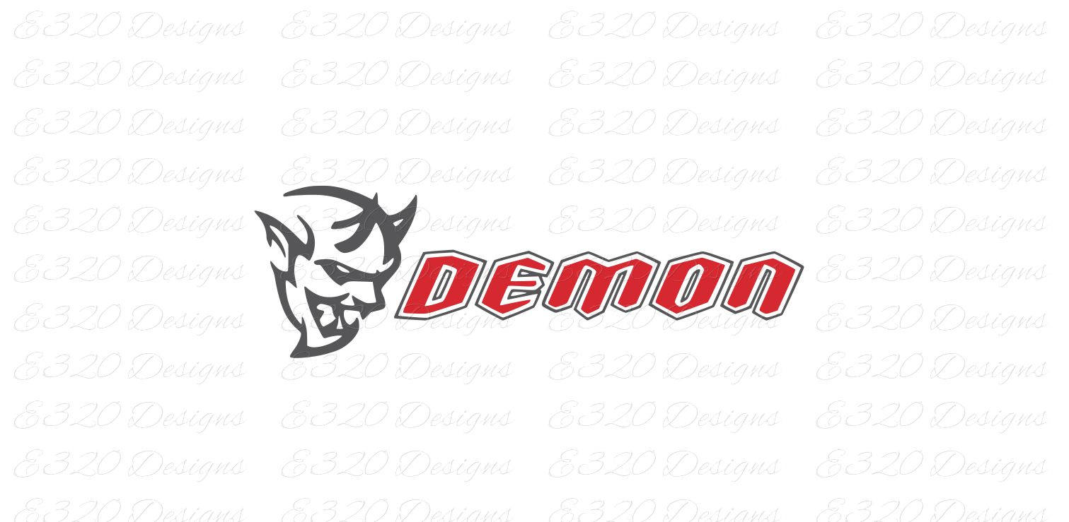 Dodge Demon Logo SRT SVG DXF Cut File | Etsy