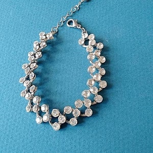 Rhinestone bracelet c1960