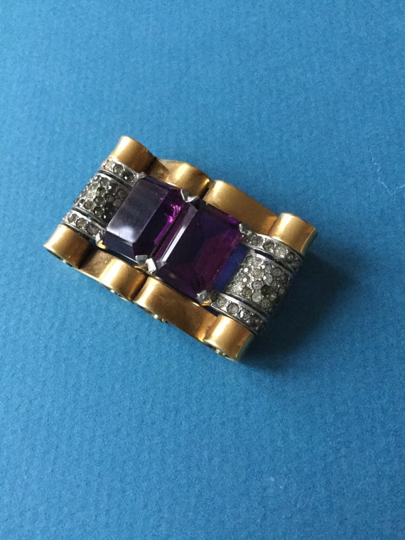 Mazer brooch Art Deco c1940