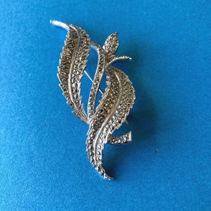 Marcasite Floral brooch c1950