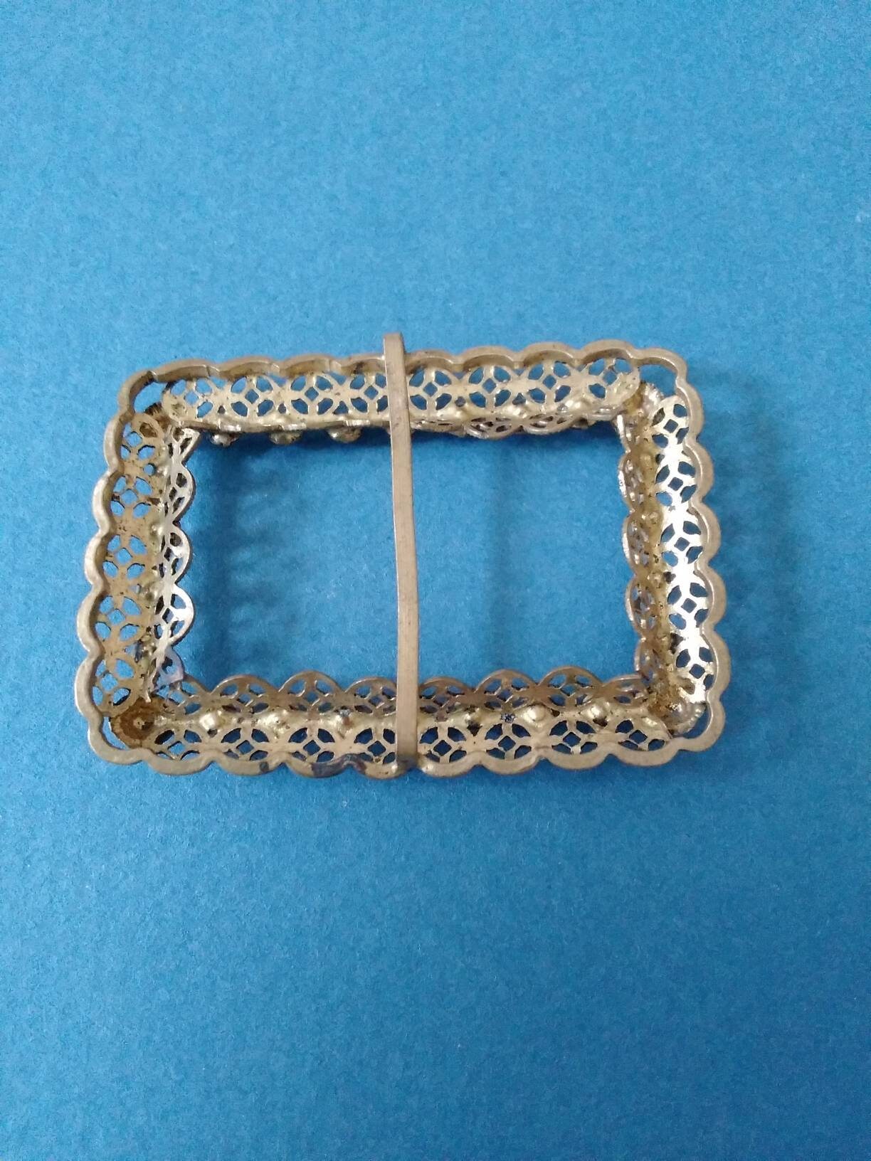 Lot De Broches & Boucles De Ceinture Vintage Tchécoslovaquie Années 30 - Signées