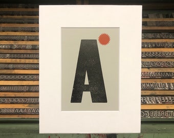 A*: Letterpress Print