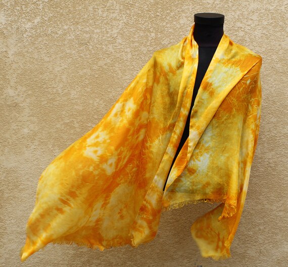 yellow summer scarf