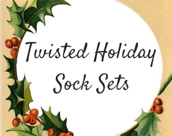Twisted Holiday Sock Sets
