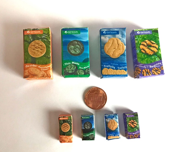 Miniature Printable Girl Scout Cookie Boxes Dollhouse Cookie | Etsy