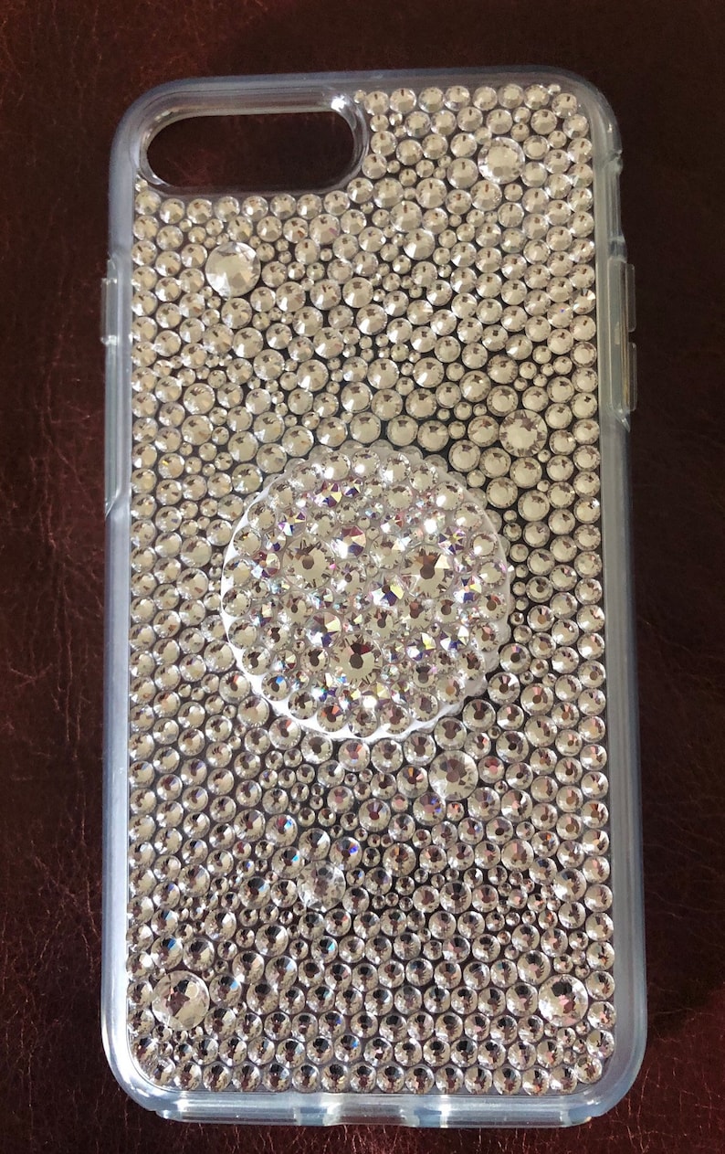 New iphone 11 Swarovski® crystal phone case Pink grip Bling | Etsy