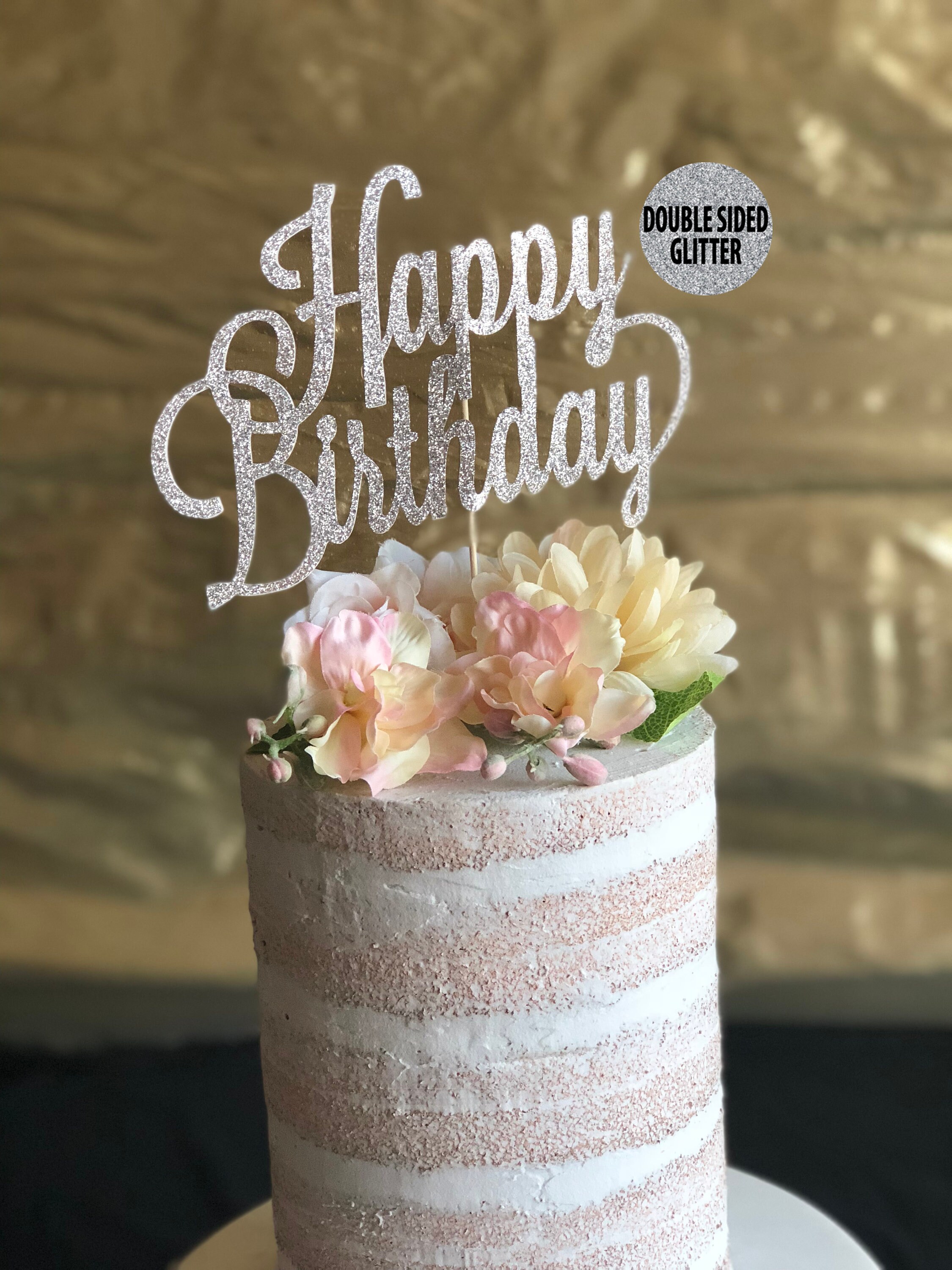 Happy Birthday Cake Topper Custom Birthday Topper Custom Etsy