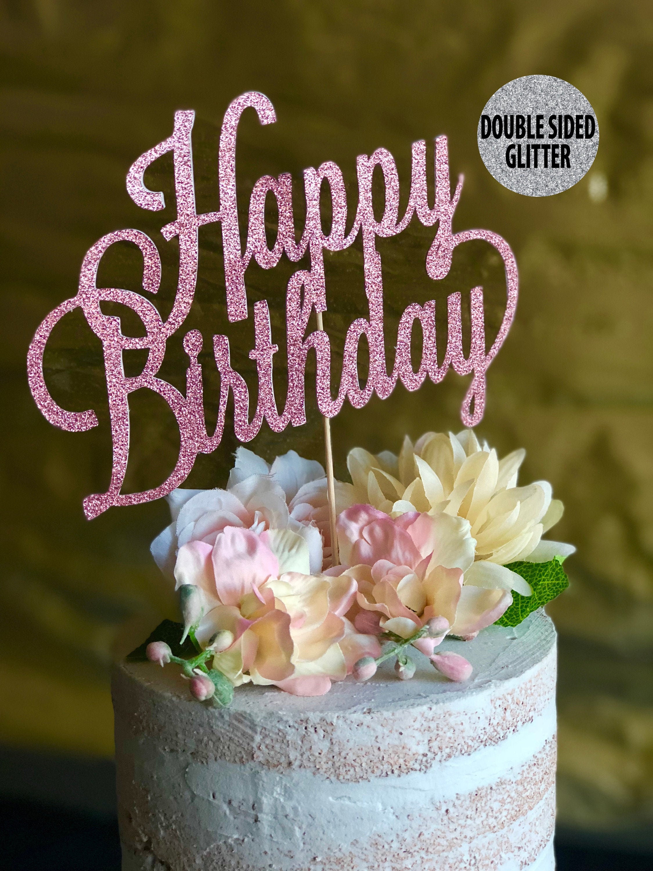 Happy Birthday Cake Topper Cake Topper Happy Birthday Birthday Cake ...