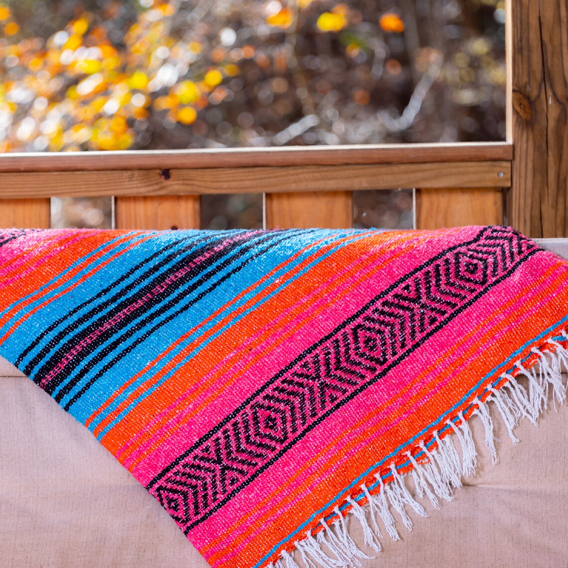 Authentic Mexican Blanket Vintage Mexico Blanket Mexican Etsy