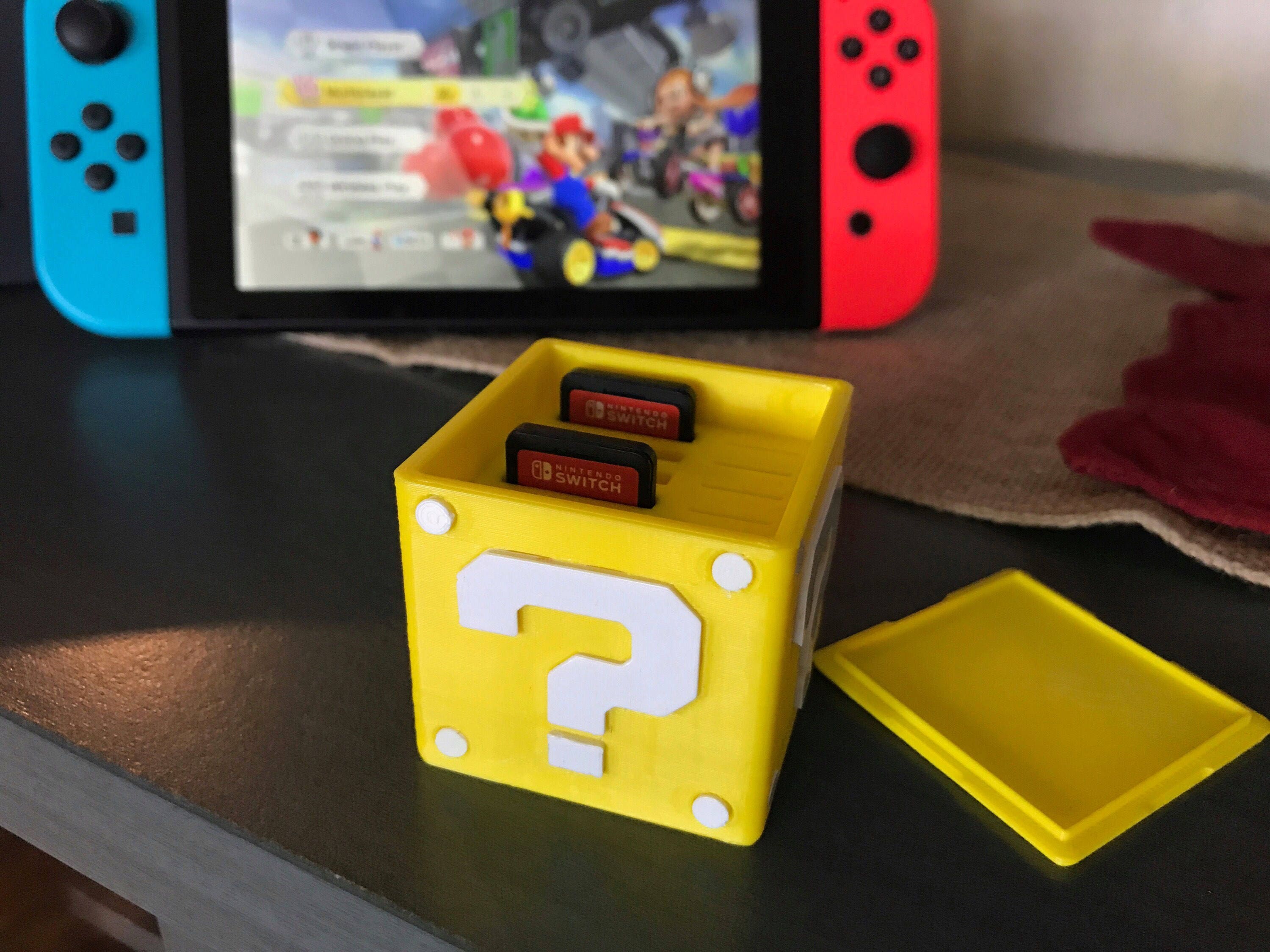 Nintendo Switch accessories Custom Power Up Cube Mario Etsy