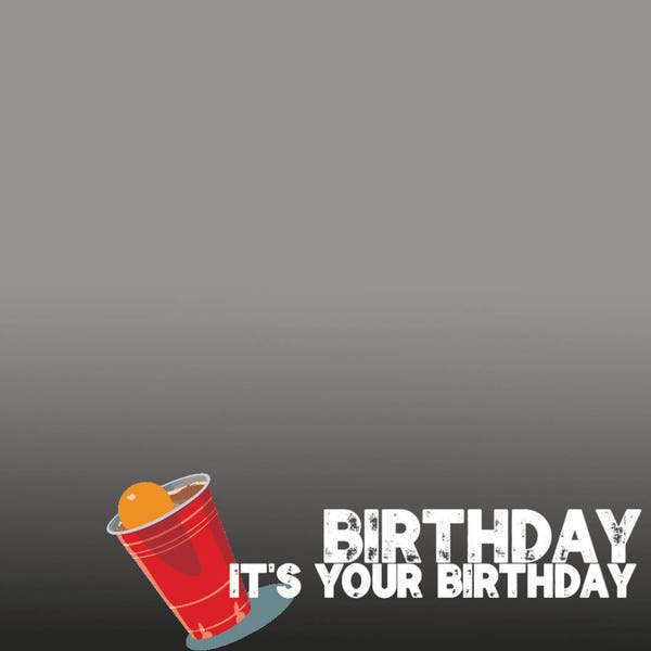 Beer Pong Snapchat Filter - Birthday/Party Geotag Geofilter