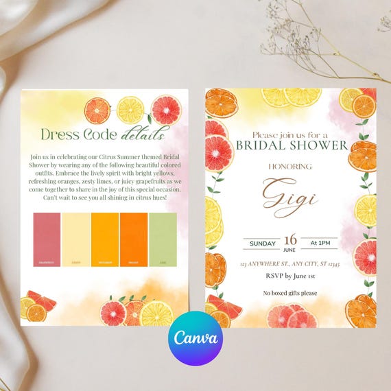 dress code for bridal shower invitation wording She's Tying the Knot Bridal Shower Invitation Template
