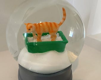 Bola de nieve para gatos - ¡EN OFERTA! Envío rápido - Bola de nieve para gatos - Regalo único, adorable y divertido - Personalízala con el nombre de tu gato