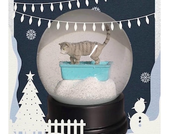 サンフランシスコ オルゴール カンパニー 帽子をかぶった猫のスノー