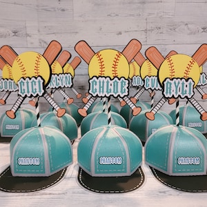 Softball/Baseball Team Favor Boxes