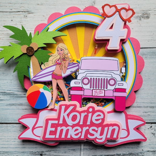 Malibu Barbie Cake Toppers - Etsy