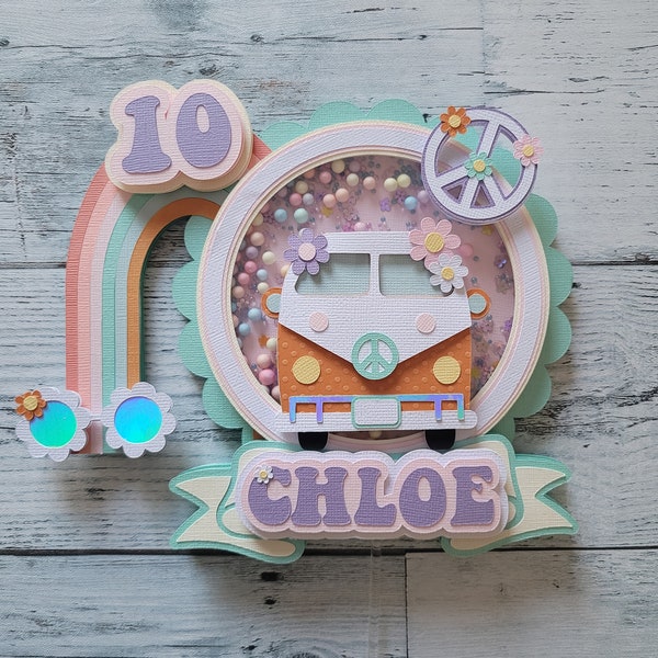 Groovy Shaker Cake Topper