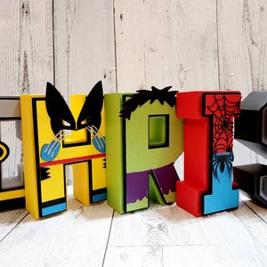 Superhero 3D Letters