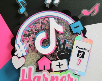 Social Media Cake Topper