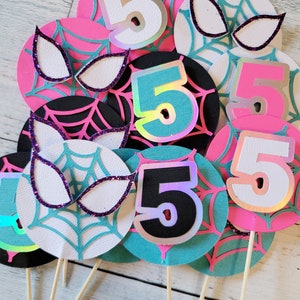 Spider Gwen Cupcake Toppers